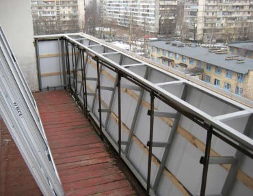 Вынос балкона по подоконнику